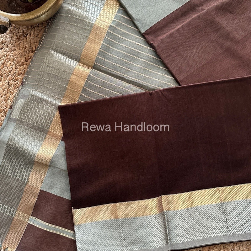 Maheshwari Resham Thread Border Saree