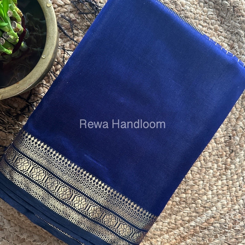 Maheshwari Blue Zari Skirt Saree ZS081