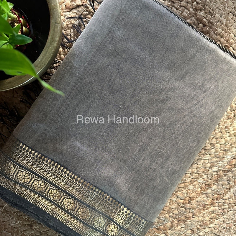 Maheshwari Beige Zari Skirt Saree ZS082