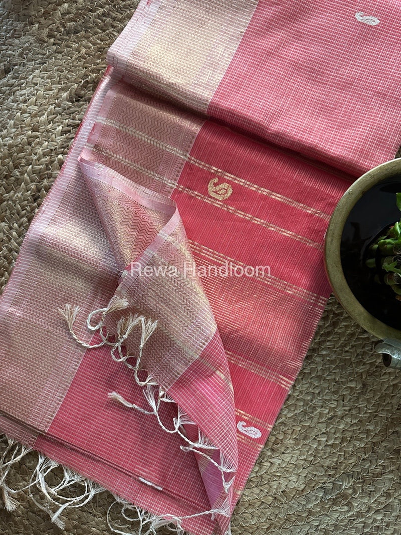 Maheshwari Tissue Butti Saree