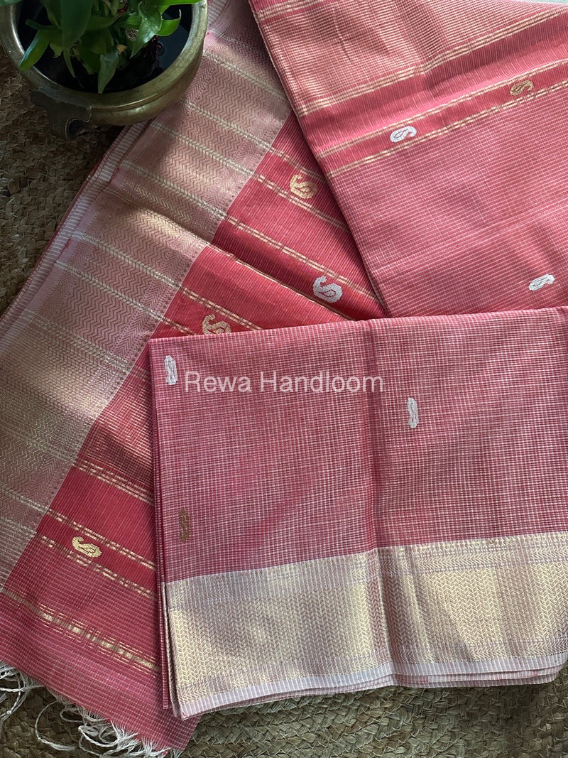 Maheshwari Tissue Butti Saree
