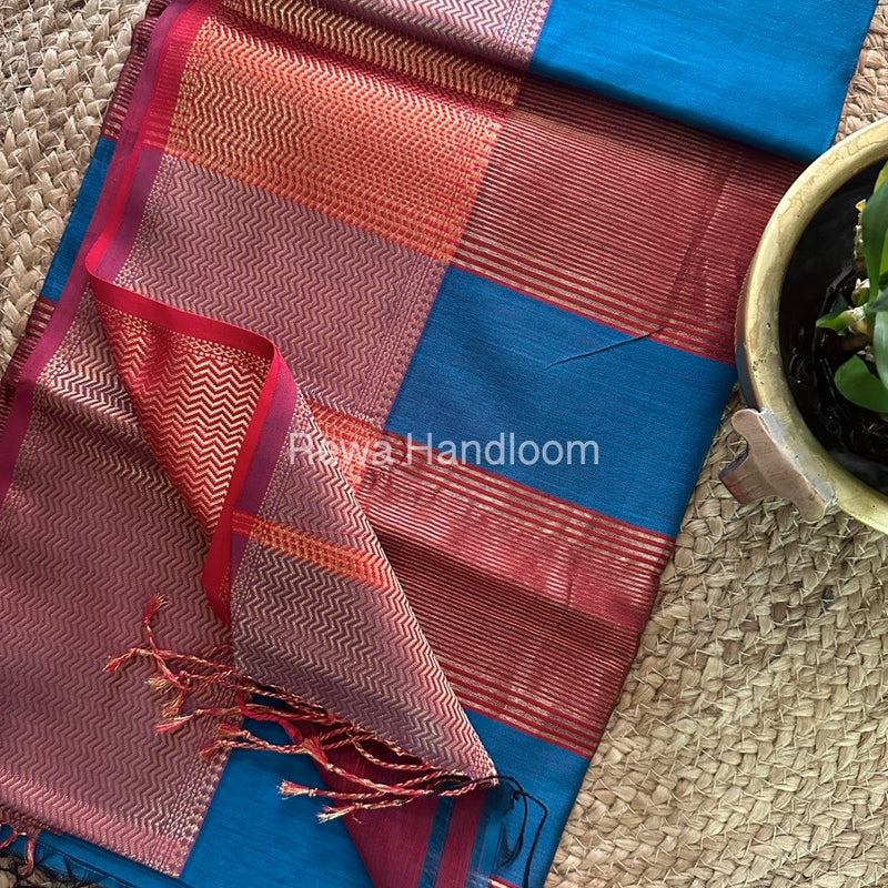 Maheshwari Morpankhi Zari Skirt Saree ZS02