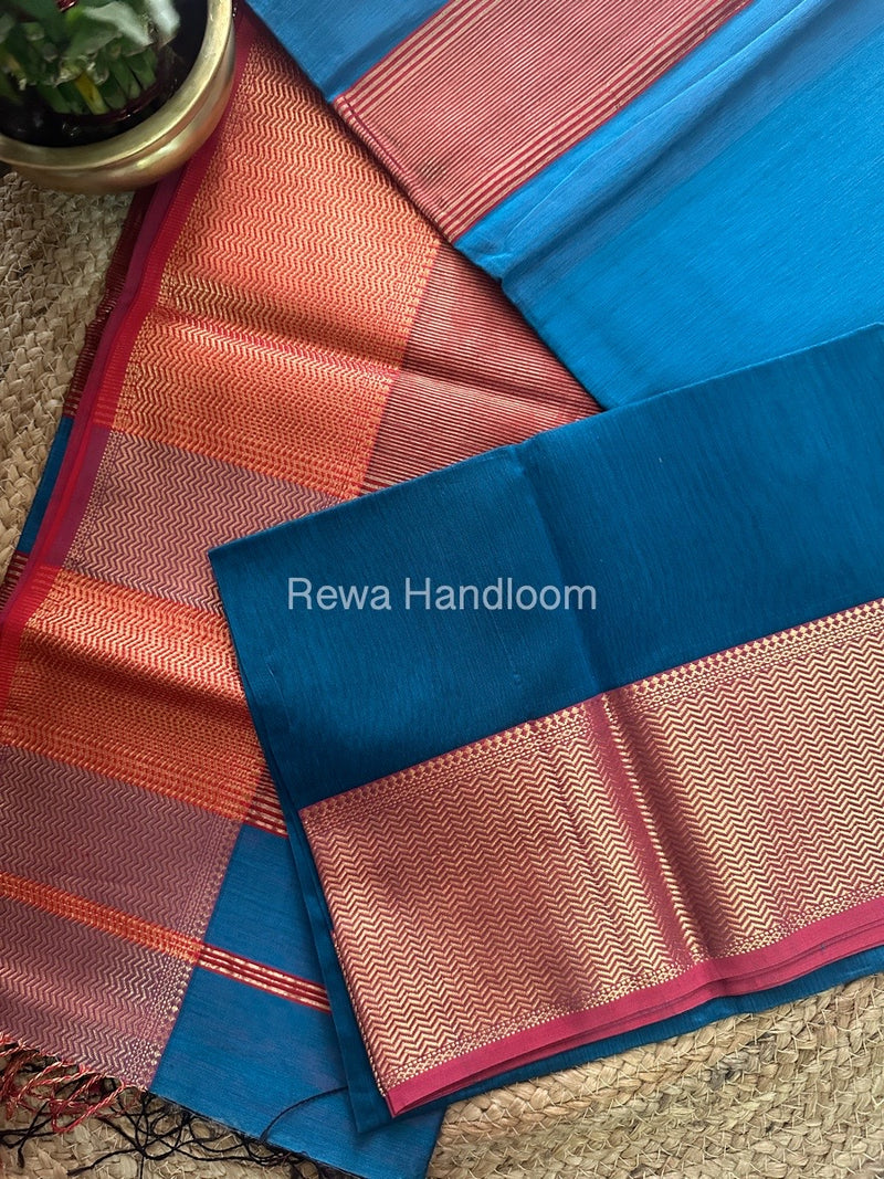 Maheshwari Morpankhi Zari Skirt Saree ZS02