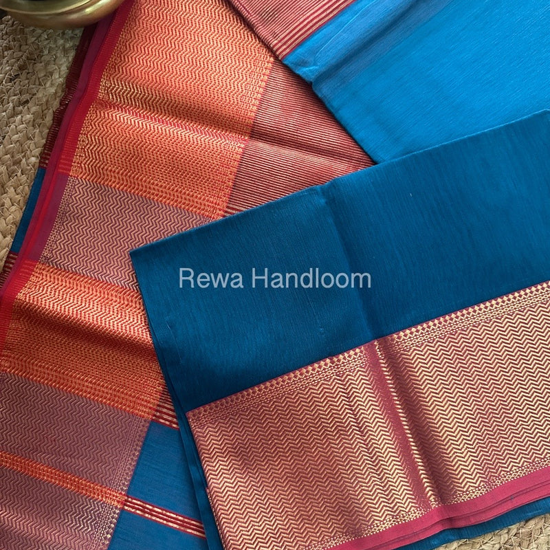 Maheshwari Morpankhi Zari Skirt Saree ZS02