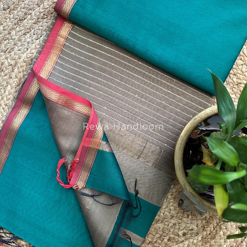 Maheshwari Gicha Weaving Saree