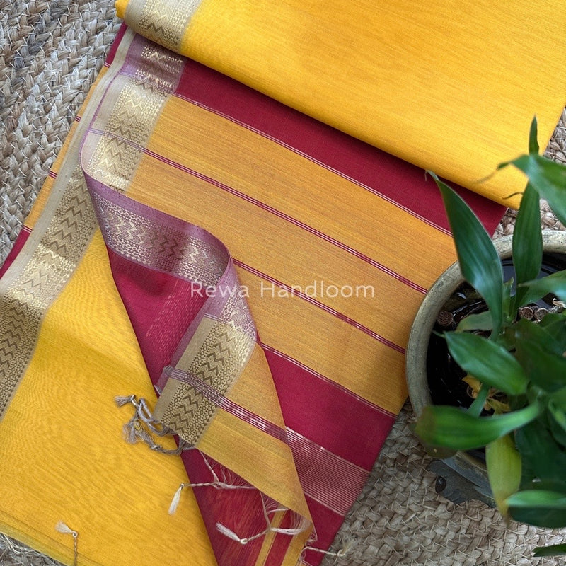 Maheshwari Rasta Lehar Saree