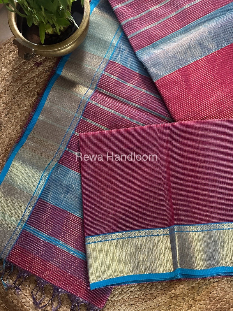 Exclusive Maheshwari Tissue Silk Saree