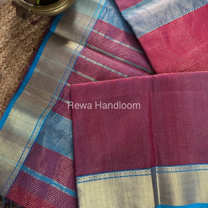 Exclusive Maheshwari Tissue Silk Saree