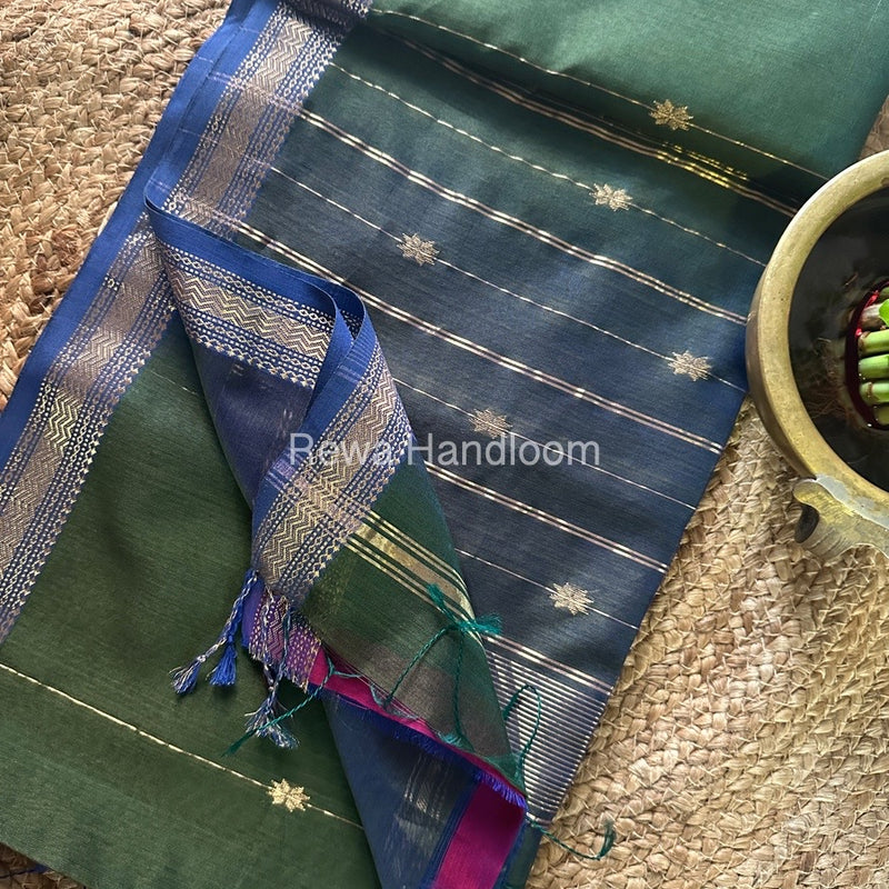  Zari Butti Maheshwari Saree