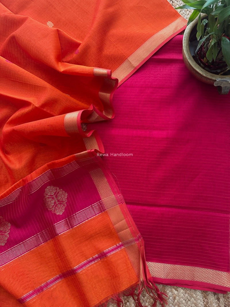 Maheshwari Motifs Top-Dupatta Set