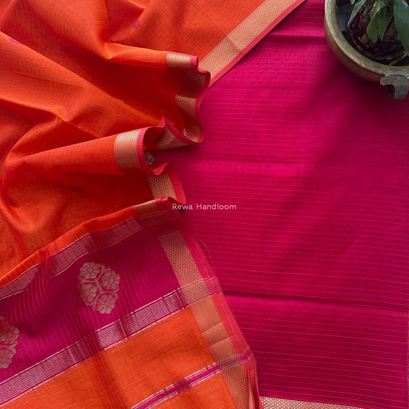 Maheshwari Motifs Top-Dupatta Set