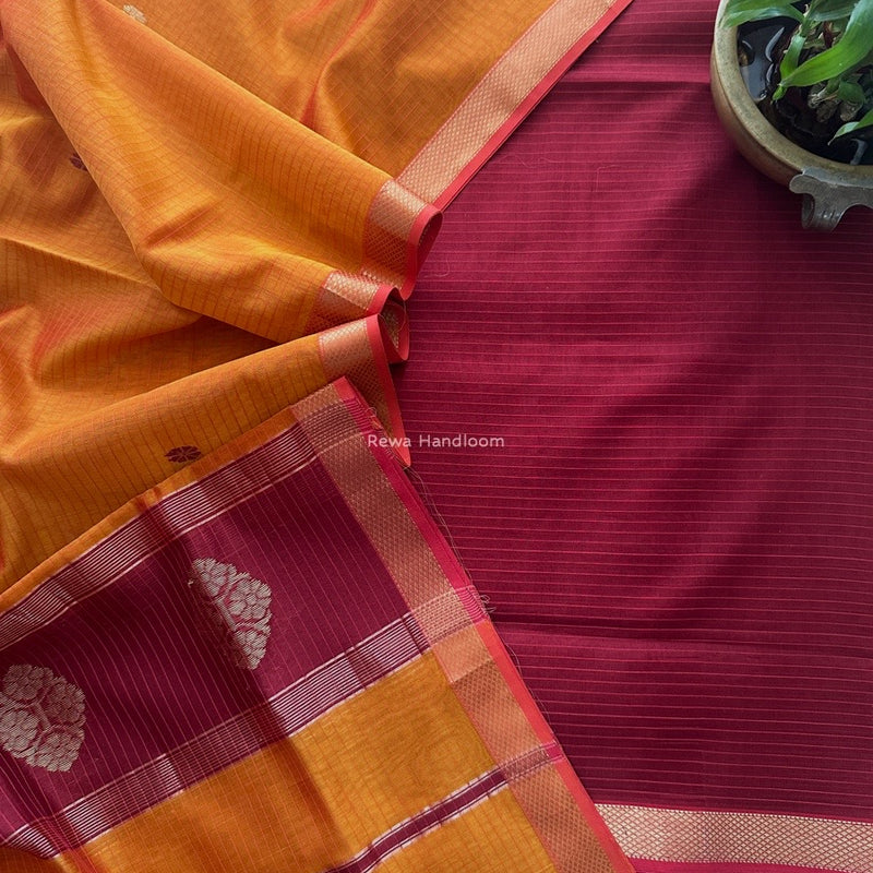 Maheshwari Motifs Top-Dupatta Set