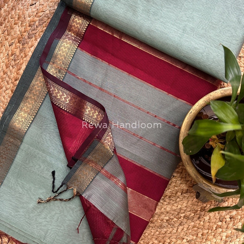 Maheshwari Rasta Lehar Saree