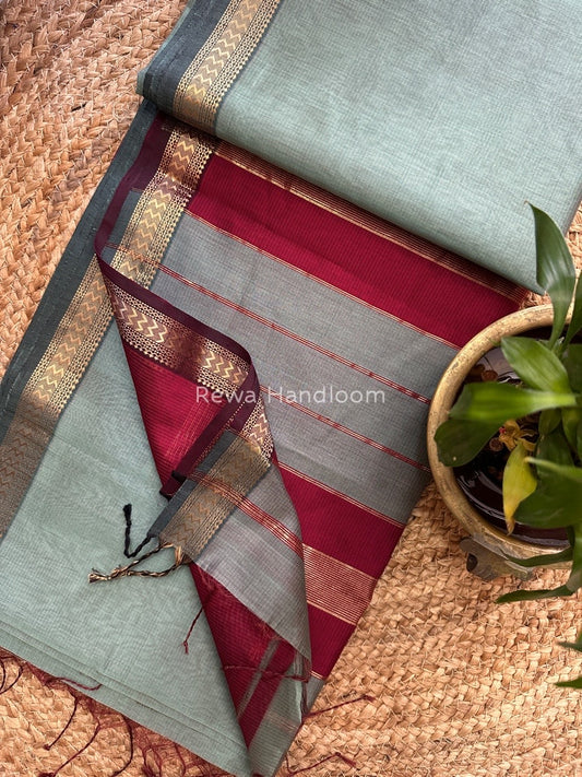 Maheshwari Rasta Lehar Saree