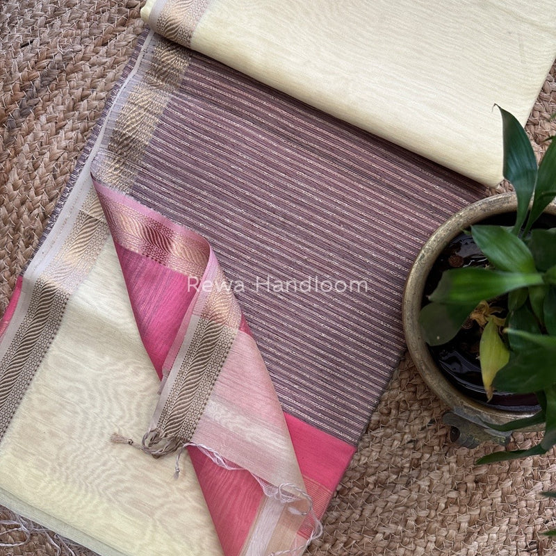 Maheshwari Gicha Weaving Saree