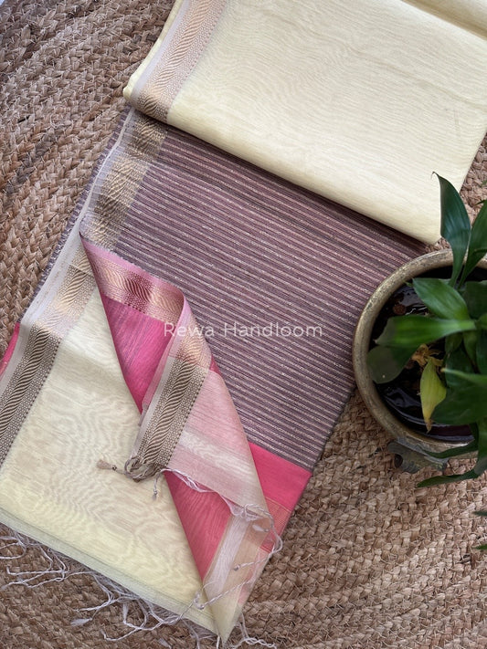 Maheshwari Gicha Weaving Saree