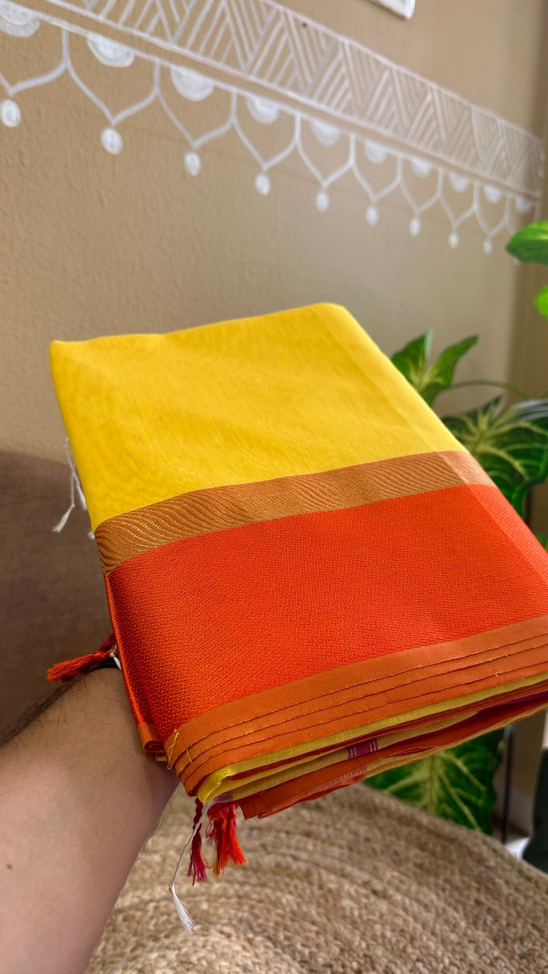 Ganga Jamuna Maheshwari  Saree