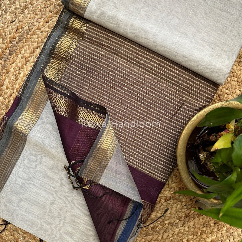 Maheshwari Gicha Weaving Saree
