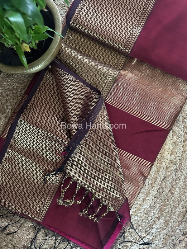 Maheshwari Zari Skirt Saree
