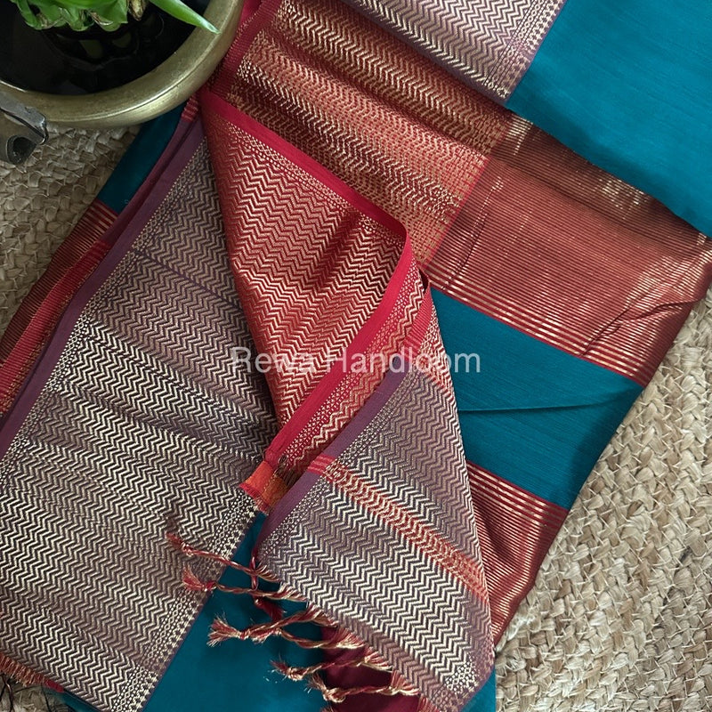 Maheshwari Zari Skirt Saree