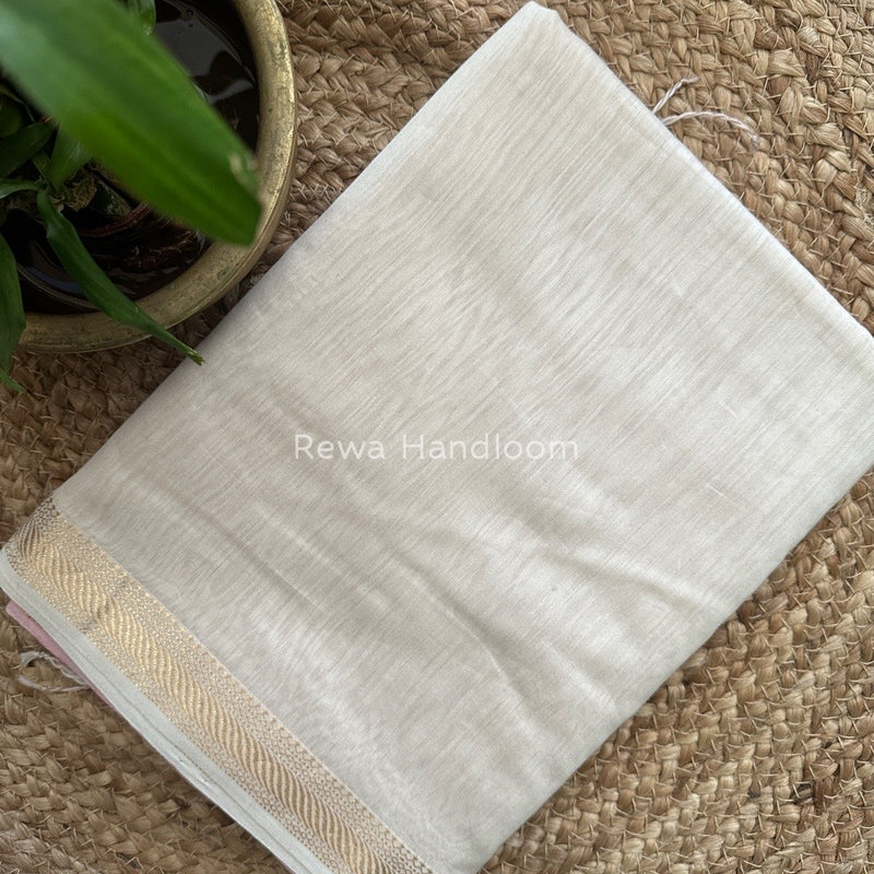 Maheshwari Off White Gicha Weaving Saree GPS09