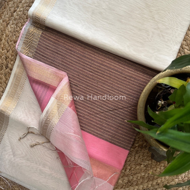 Maheshwari Gicha Weaving Saree
