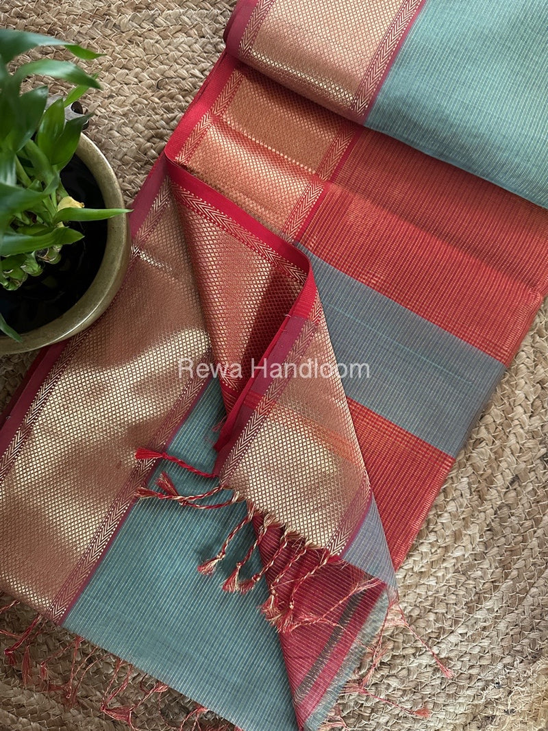 Exclusive Maheshwari Tissue Silk Saree