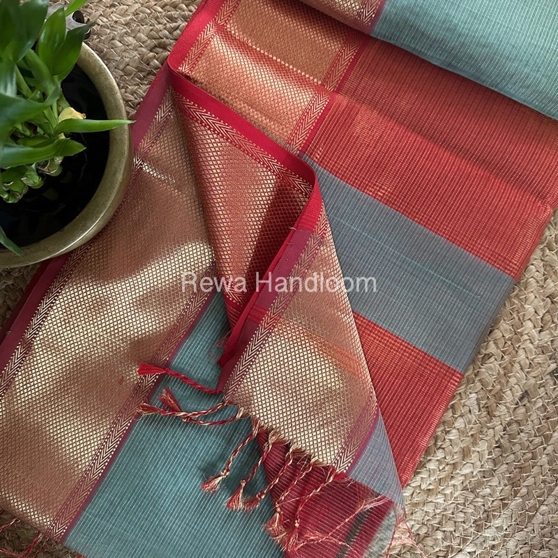 Exclusive Maheshwari Tissue Silk Saree