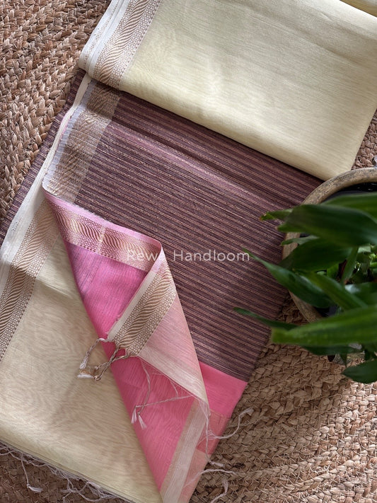 Maheshwari Gicha Weaving Saree