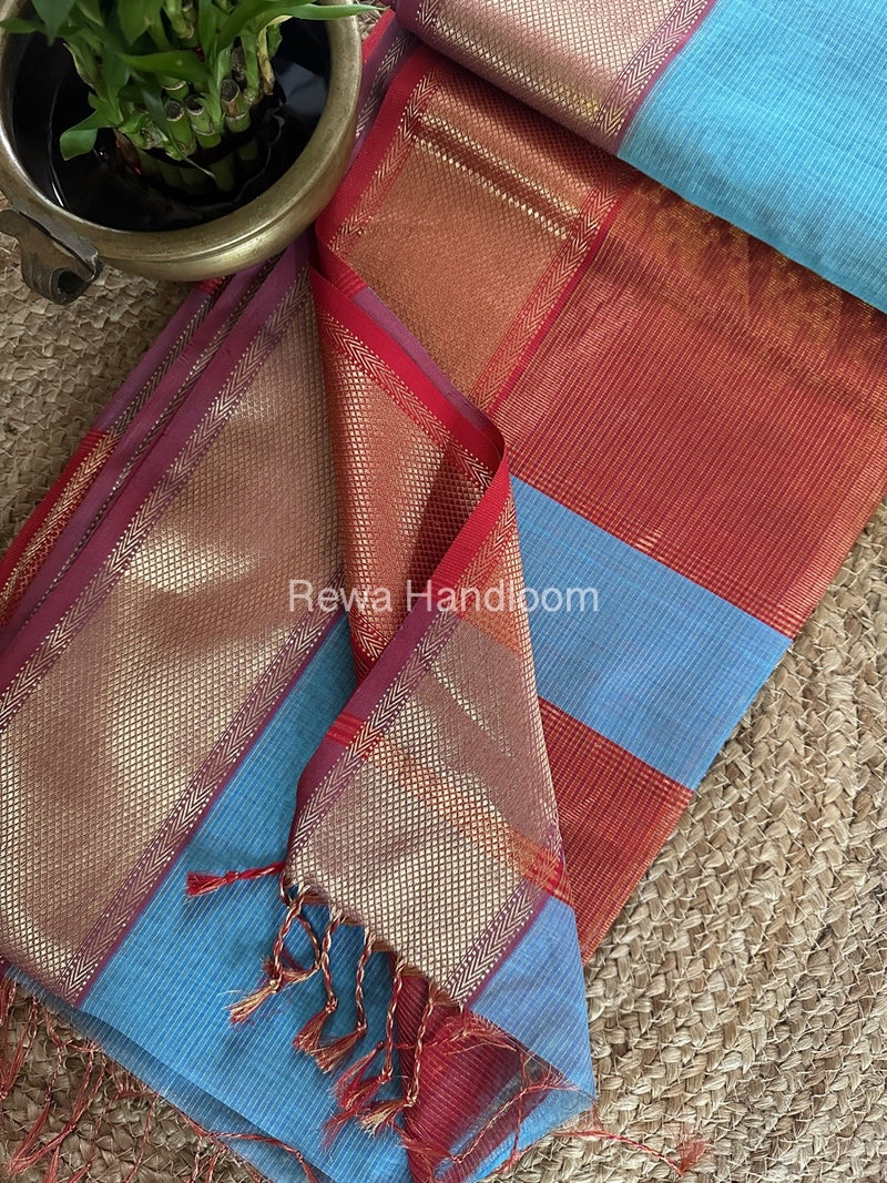 Exclusive Maheshwari Tissue Silk Saree