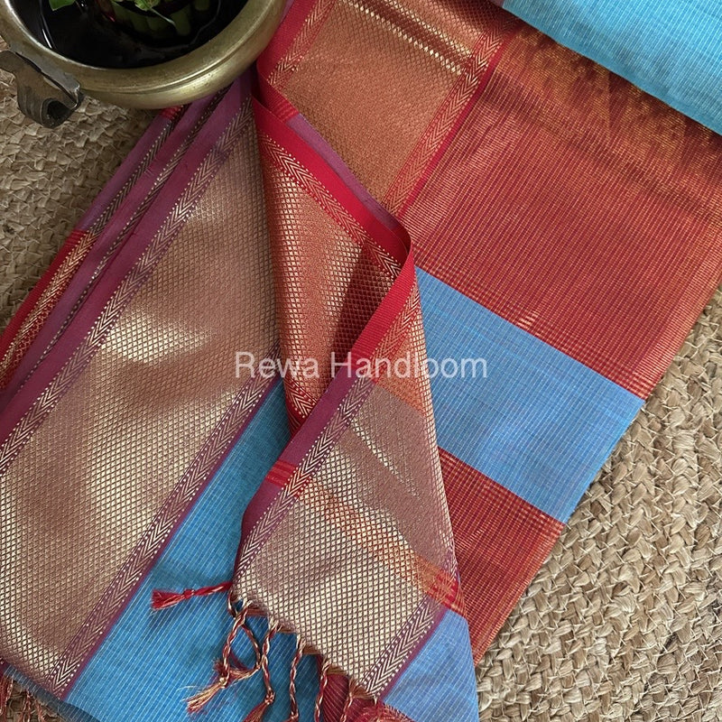 Exclusive Maheshwari Tissue Silk Saree
