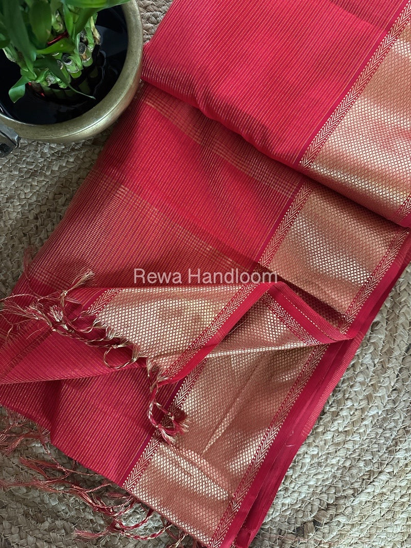 Exclusive Maheshwari Tissue Silk Saree