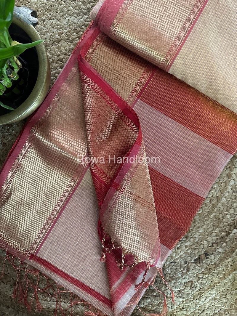 Exclusive Maheshwari Tissue Silk Saree