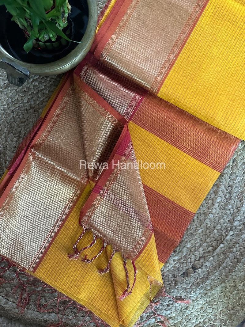 Exclusive Maheshwari Tissue Silk Saree 