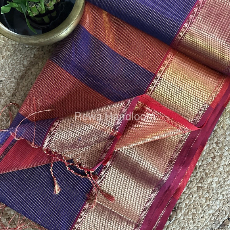 Exclusive Maheshwari Tissue Silk Saree