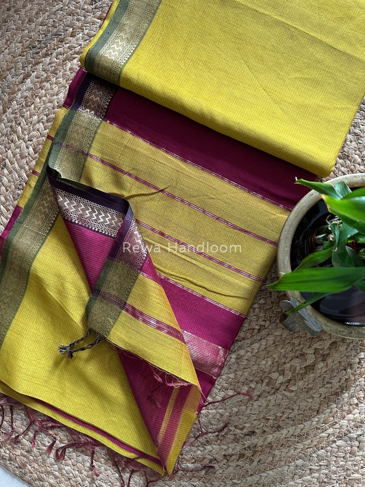 Maheshwari Rasta Lehar Saree