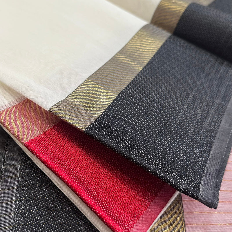 White Ganga Jamuna Maheshwari Saree