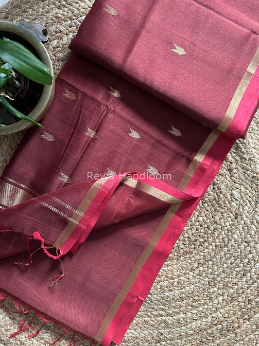 Zari Butti Maheshwari Saree
