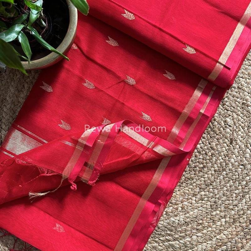 Zari Butti Maheshwari Saree