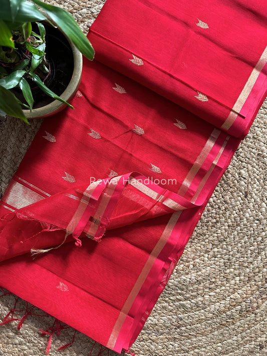 Zari Butti Maheshwari Saree