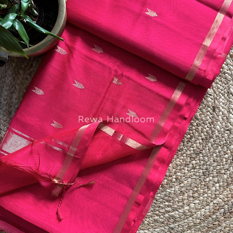 Zari Butti Maheshwari Saree