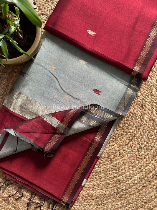 Zari Butti Maheshwari Saree