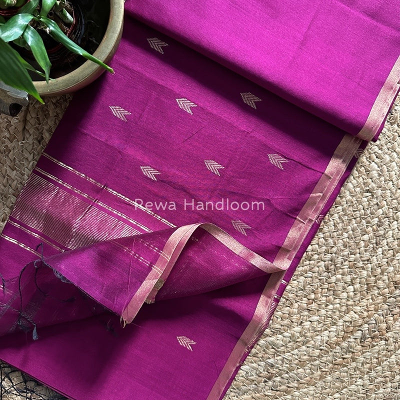 Zari Butti Maheshwari Saree