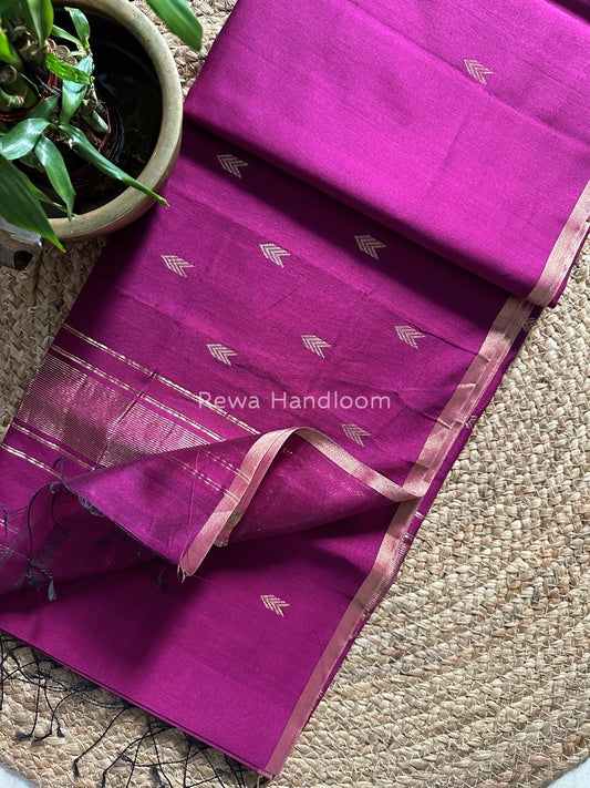 Zari Butti Maheshwari Saree