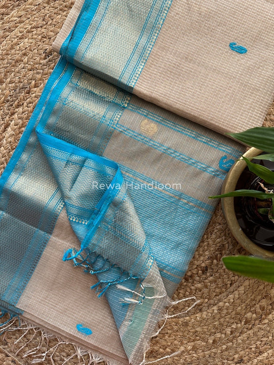 Maheshwari Tissue Butti Saree
