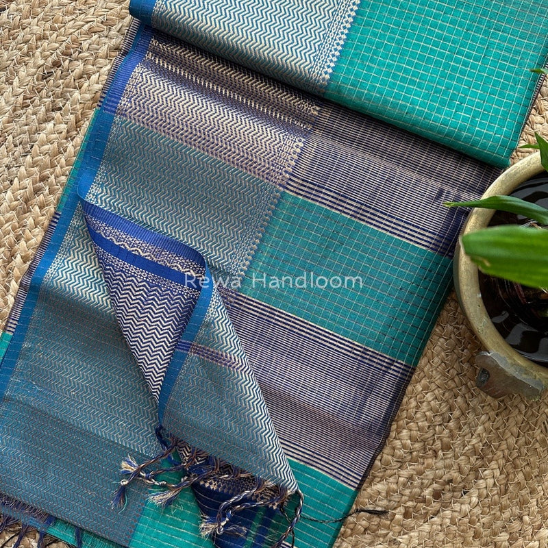 Maheshwari Zari Skirt Checks Saree