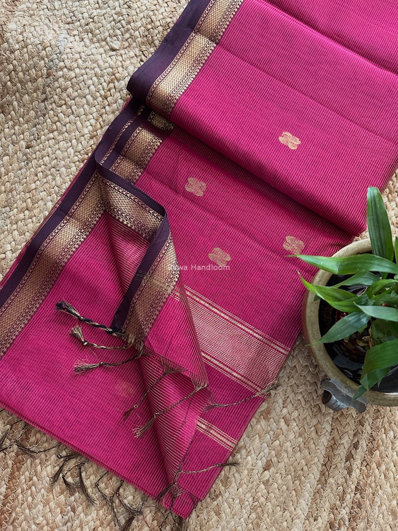 Maheshwari Tissue Butti Saree