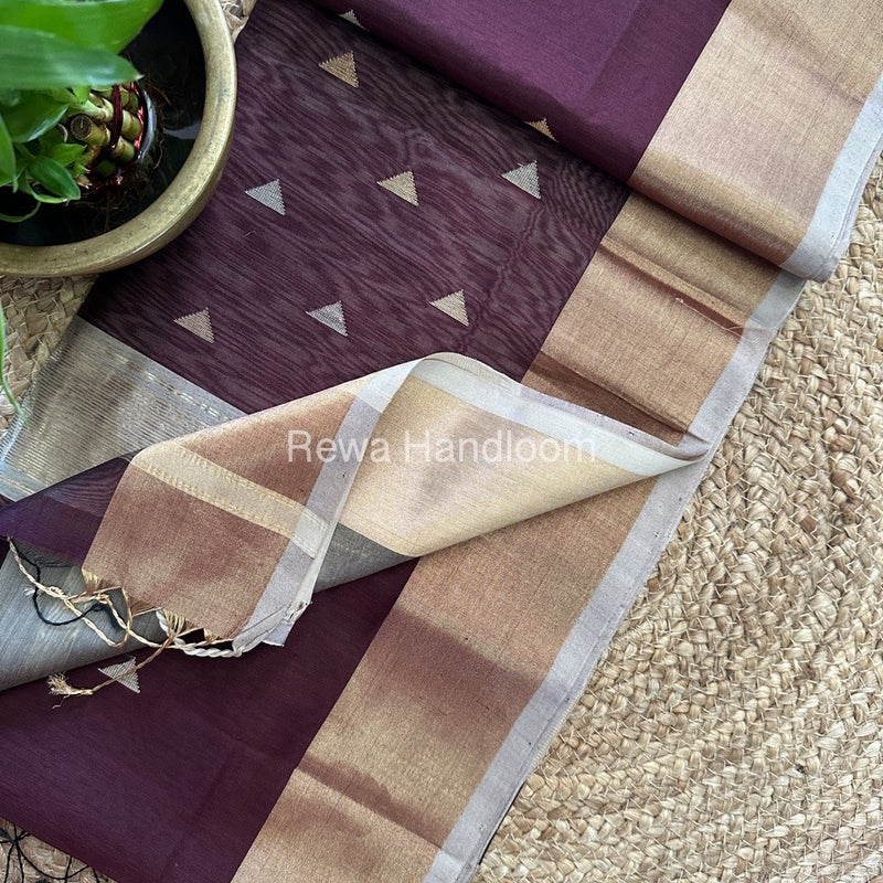 Zari Butti Maheshwari Saree