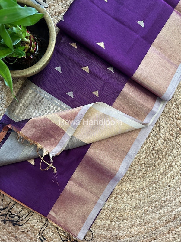 Zari Butti Maheshwari Saree