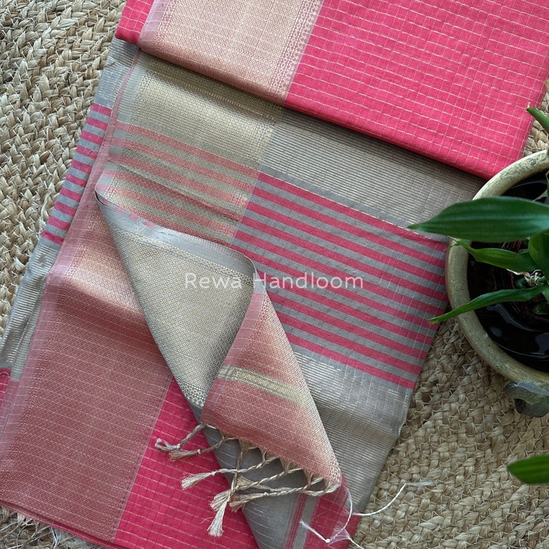 Maheshwari Skirt Checks Saree